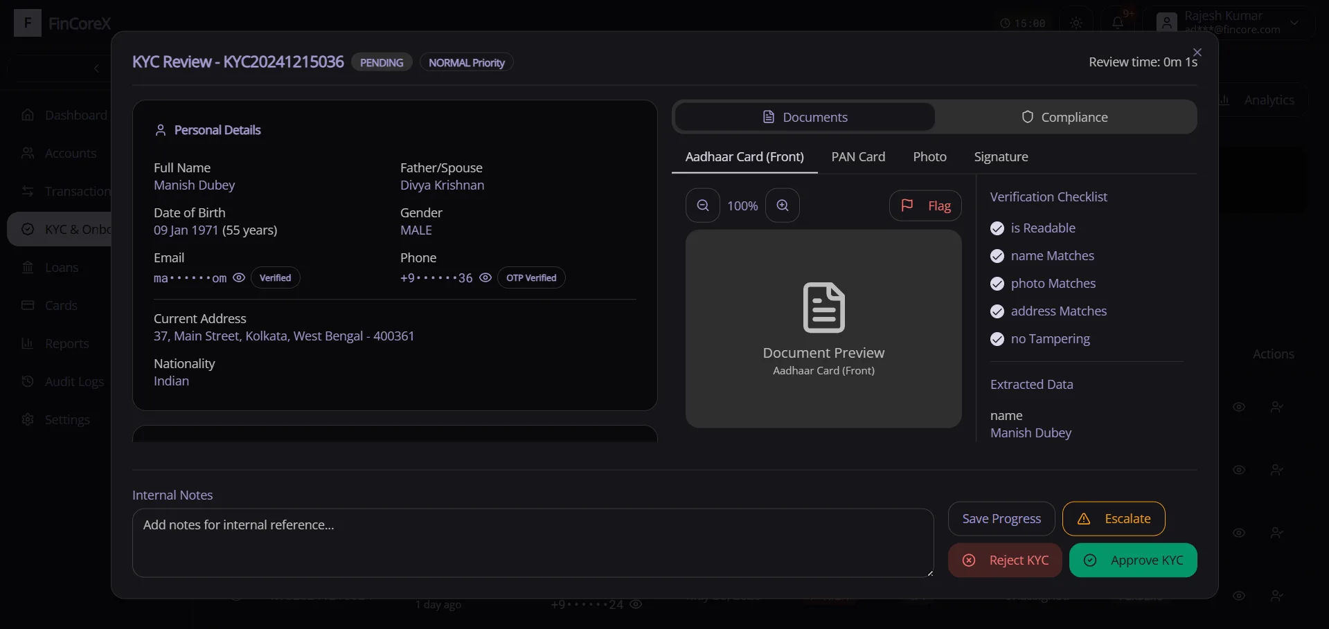 Finorex | solution view